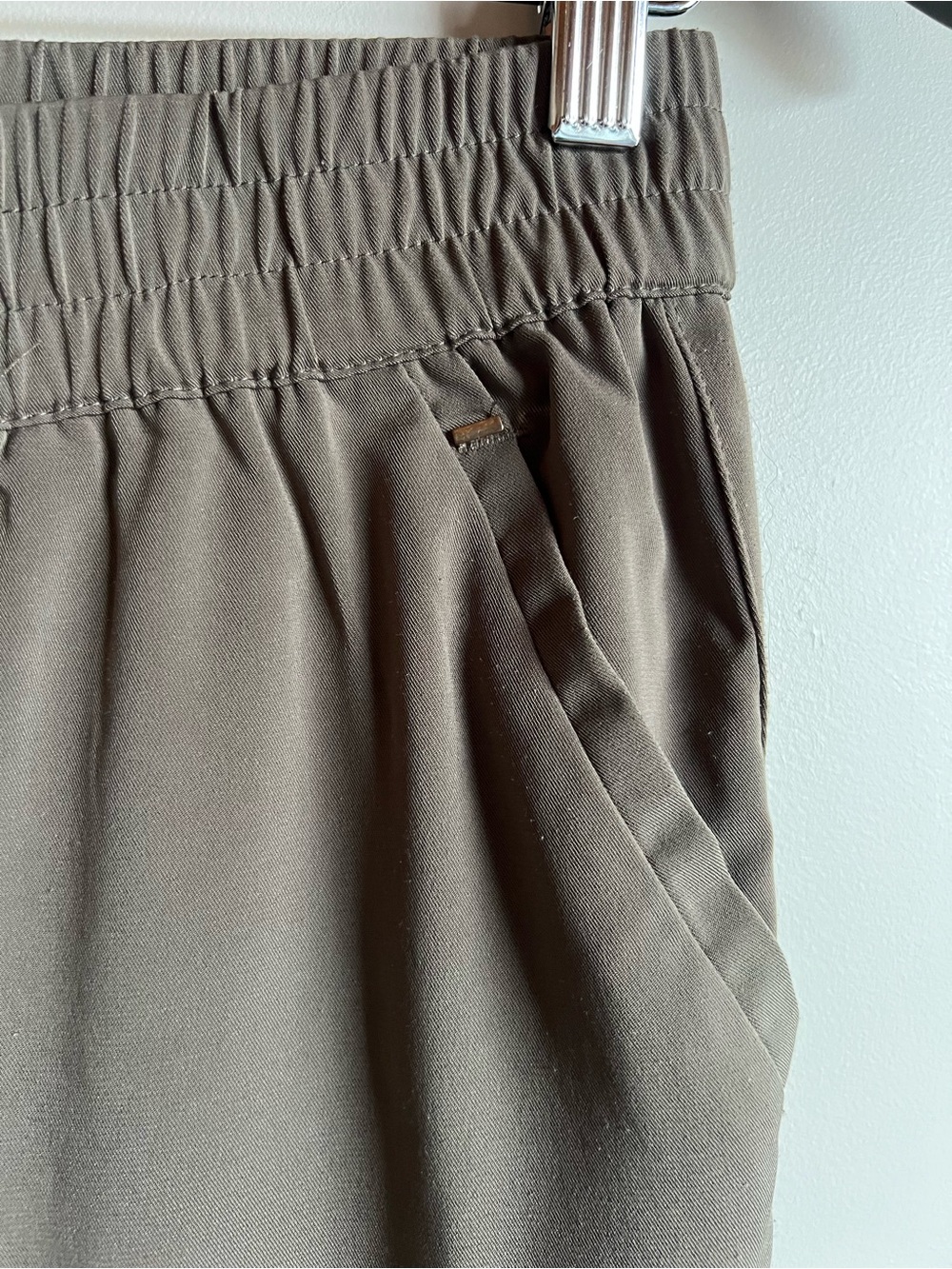 Dynamite Olive Green Jogger Pants Petite Small Drawstring Ankle Cuff Athleisure - Picture 6 of 9